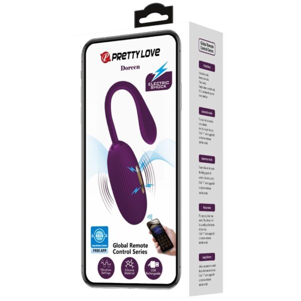 Pretty Love Doreen — Vibrating Egg, App-Controlled, Purple — App-Controlled Sex Toys — view 7