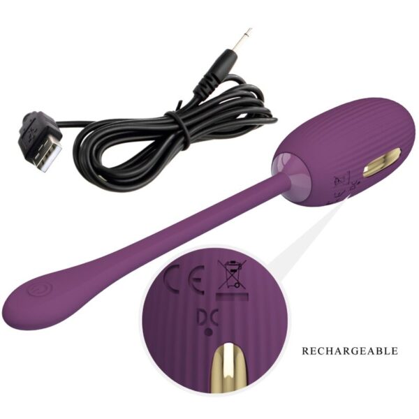 Pretty Love Doreen — Vibrating Egg, App-Controlled, Purple — App-Controlled Sex Toys — view 6