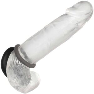 CalExotics Alpha Prolong — Cock Ring Set, Silicone, Grey — Classic Cock Rings