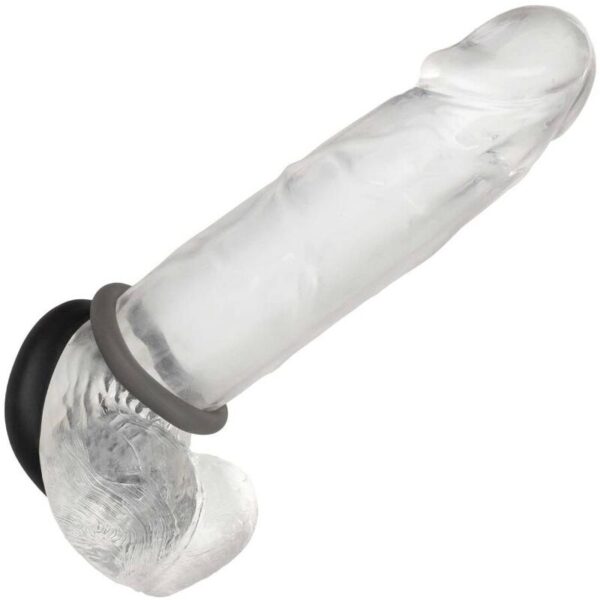 CalExotics Alpha Prolong — Cock Ring Set, Silicone, Grey — Classic Cock Rings