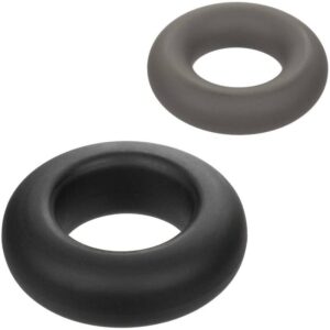 CalExotics Alpha Prolong — Cock Ring Set, Silicone, Grey — Classic Cock Rings — view 4