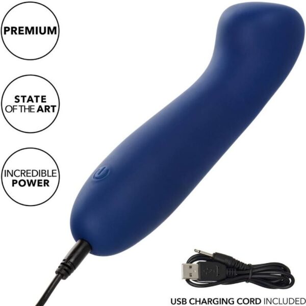 CalExotics Cashmere Satin G — Personal Massager, Waterproof, Blue — Clitoral Stimulators — view 10