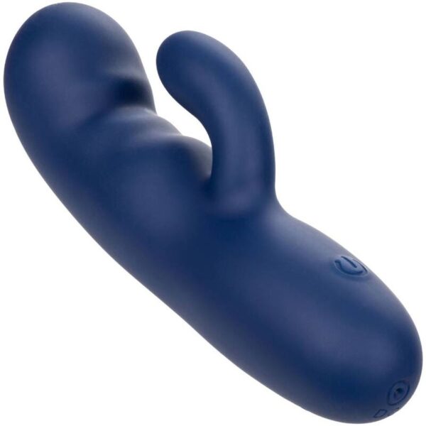 CalExotics Cashmere Silk Duo — G-Spot Vibrator, Waterproof, Blue — Clitoral Toys