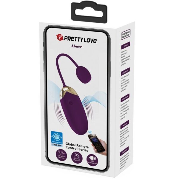 Pretty Love Abner — Vibrating Egg, App-Controlled, Purple — App-Controlled Sex Toys — view 8
