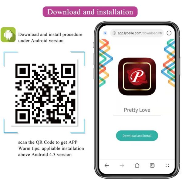 Pretty Love Abner — Vibrating Egg, App-Controlled, Purple — App-Controlled Sex Toys — view 6