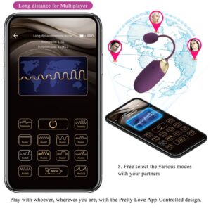 Pretty Love Abner — Vibrating Egg, App-Controlled, Purple — App-Controlled Sex Toys — view 4