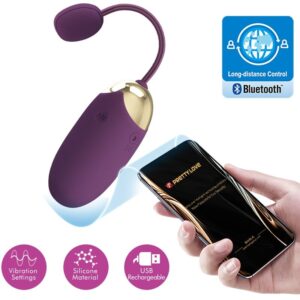 Pretty Love Abner — Vibrating Egg, App-Controlled, Purple — App-Controlled Sex Toys