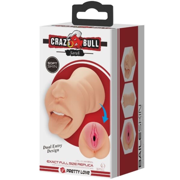 Crazy Bull Sarah — Male Masturbator, Waterproof, Dual Entry — Manual Strokers — view 7
