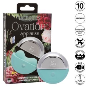 CalExotics Ovation Applause — Clitoral Vibrator, Aqua Green — Clitoral Stimulators — view 3