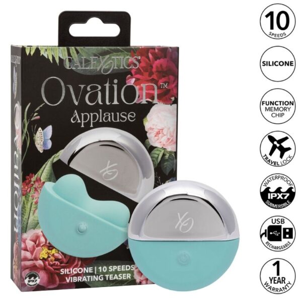CalExotics Ovation Applause — Clitoral Vibrator, Aqua Green — Clitoral Stimulators — view 3