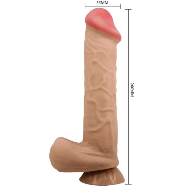 Pretty Love Sliding Skin — Realistic Dildo, 26 cm, Flesh — Dildos — view 2