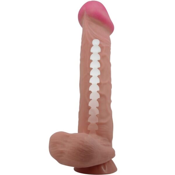 Pretty Love Sliding Skin — Realistic Dildo, 26 cm, Brown — Dildos — view 3