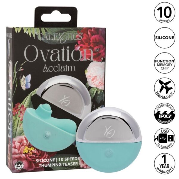 CalExotics Ovation Acclaim — Clitoral Stimulator, Aqua Green — Clitoral Stimulators — view 14