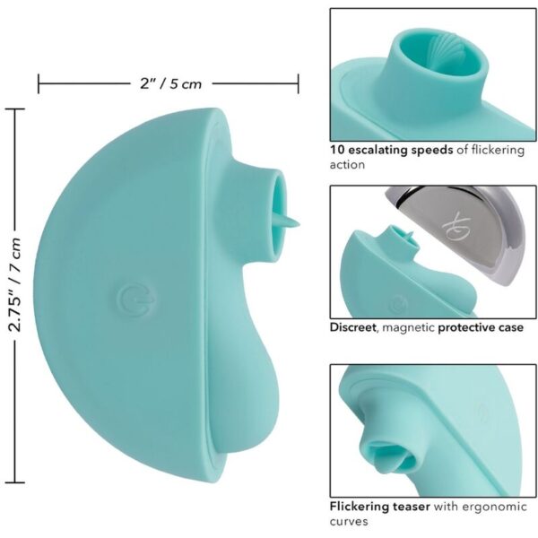 CalExotics Ovation Rave — Clitoral Stimulator, Aqua Green — Clitoral Stimulators — view 2