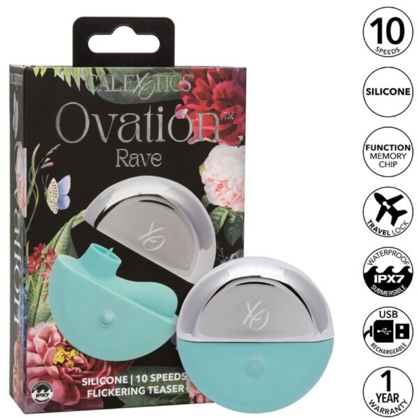 CalExotics Ovation Rave — Clitoral Stimulator, Aqua Green — Clitoral Stimulators — view 14