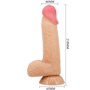 Pretty Love Sliding Skin — Realistic Dildo, 20.6 cm, Flesh — Dildos — view 2