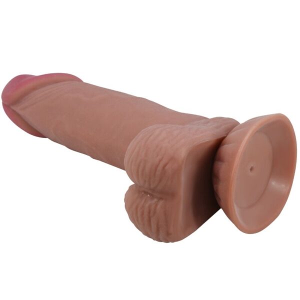 Pretty Love Sliding Skin — Realistic Dildo, 19.4 cm, Brown — Dildos — view 4