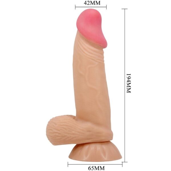 Pretty Love Sliding Skin — Realistic Dildo, 19.4 cm, Flesh — Dildos — view 6