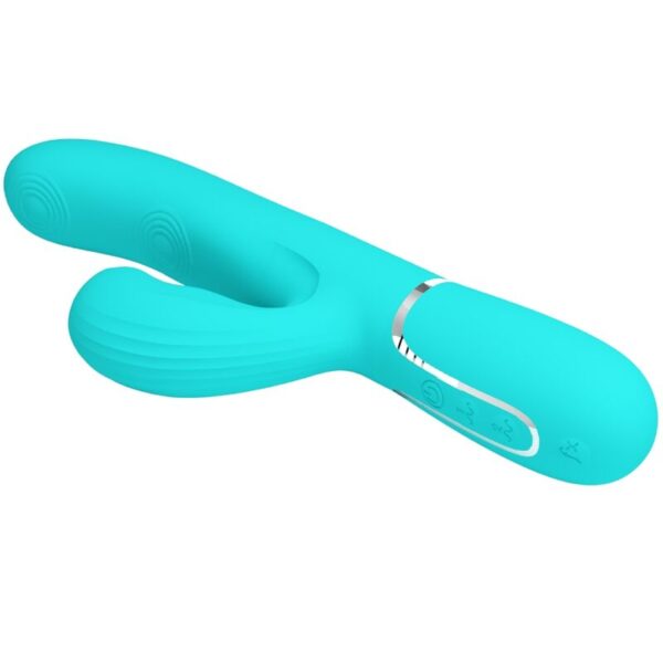 Pretty Love Perlita — Rabbit Vibrator, Rechargeable, Aqua Green — G-Spot Vibrators — view 7
