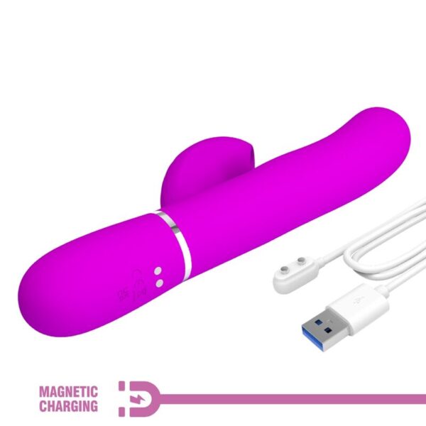 Pretty Love Perlita — Rabbit Vibrator, Rechargeable, Violet — G-Spot Vibrators — view 10