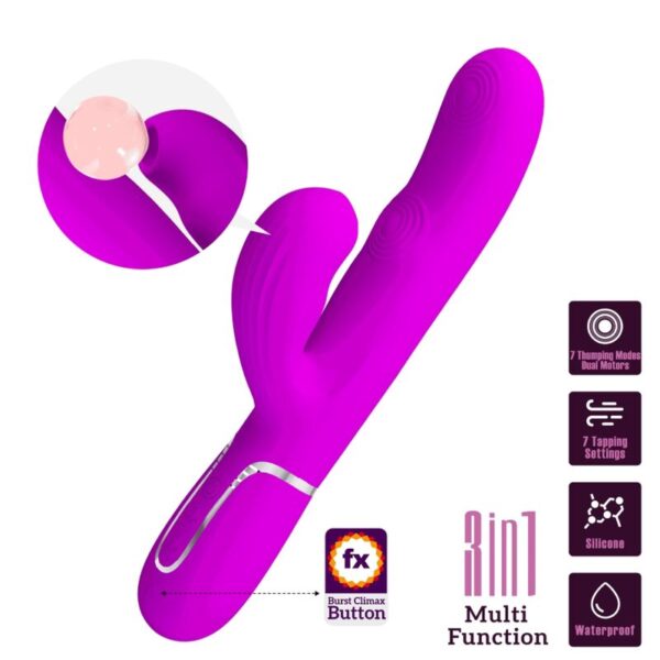 Pretty Love Perlita — Rabbit Vibrator, Rechargeable, Violet — G-Spot Vibrators — view 6