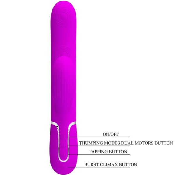 Pretty Love Perlita — Rabbit Vibrator, Rechargeable, Violet — G-Spot Vibrators — view 5