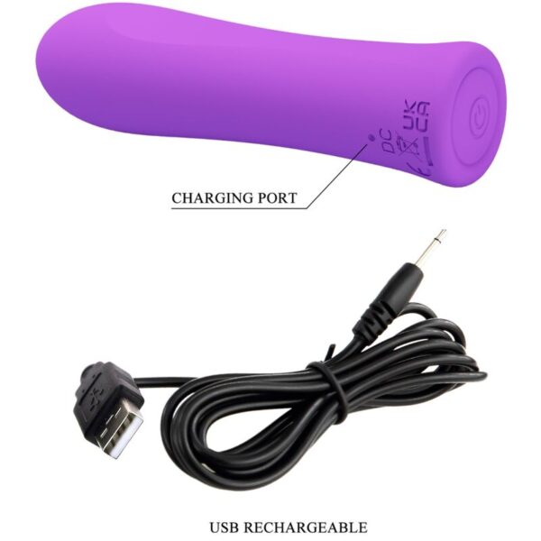 Pretty Love Alfreda — Bullet Vibrator, Rechargeable, Purple — Bullet Vibrators — view 7