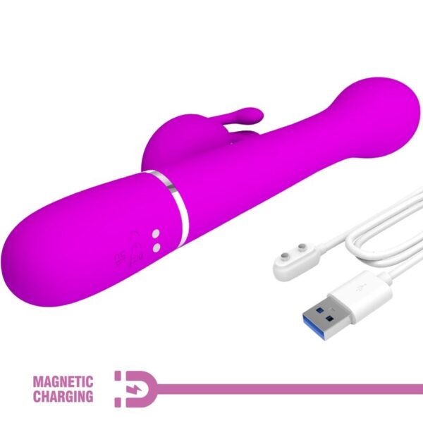 Pretty Love Dejon — Thrusting Vibrator, Rechargeable, Violet — Rabbit Vibrators — view 11