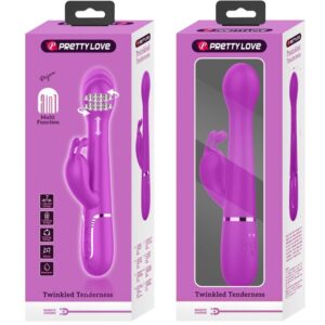 Pretty Love Dejon — Thrusting Vibrator, Rechargeable, Violet — Rabbit Vibrators — view 2