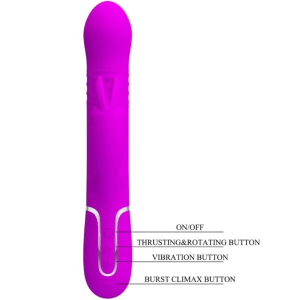 Pretty Love Coale — Thrusting Vibrator, Rechargeable, Violet — G-Spot Vibrators — view 8
