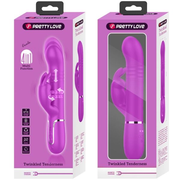 Pretty Love Coale — Thrusting Vibrator, Rechargeable, Violet — G-Spot Vibrators — view 10