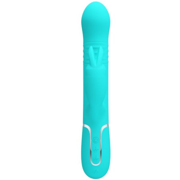 Pretty Love Coale — Thrusting Vibrator, Rechargeable, Aqua Green — G-Spot Vibrators — view 2