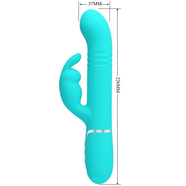 Pretty Love Coale — Thrusting Vibrator, Rechargeable, Aqua Green — G-Spot Vibrators — view 7