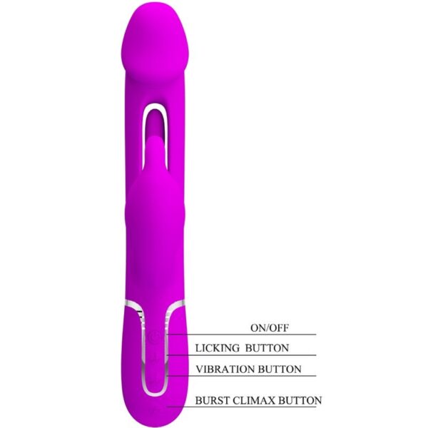Pretty Love Kampas — Rabbit Vibrator, Rechargeable, Fuchsia — Rabbit Vibrators — view 8