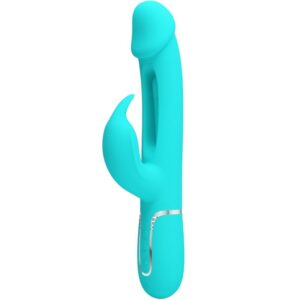 Pretty Love Kampas — Rabbit Vibrator, Rechargeable, Aqua Green — Rabbit Vibrators
