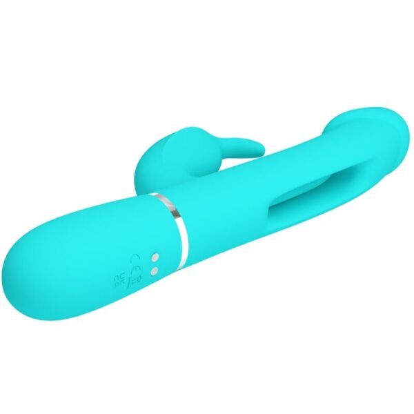 Pretty Love Kampas — Rabbit Vibrator, Rechargeable, Aqua Green — Rabbit Vibrators — view 7