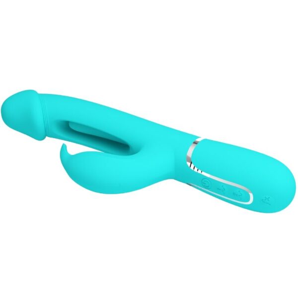 Pretty Love Kampas — Rabbit Vibrator, Rechargeable, Aqua Green — Rabbit Vibrators — view 6