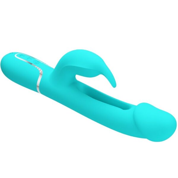 Pretty Love Kampas — Rabbit Vibrator, Rechargeable, Aqua Green — Rabbit Vibrators — view 5
