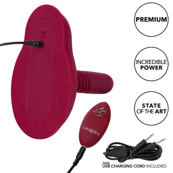 CalExotics Dual Rider — Thrusting Vibrator, Remote Control, Red — Handheld Massagers — view 17