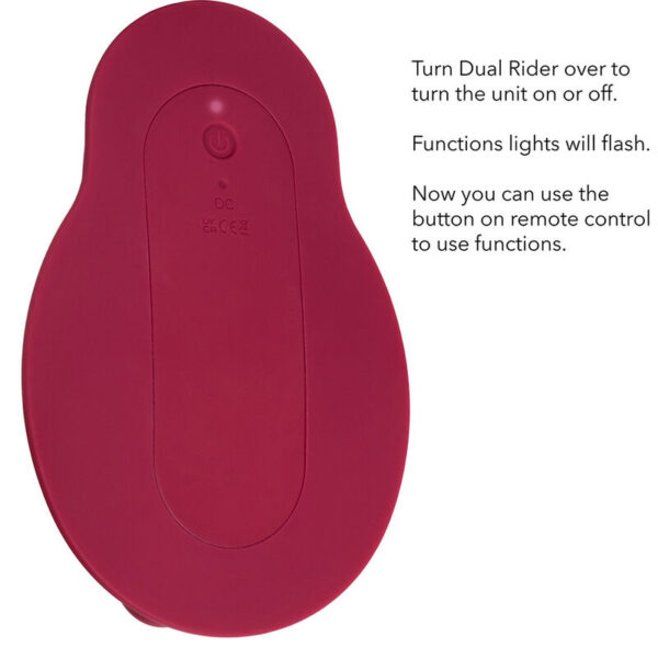 CalExotics Dual Rider — Thrusting Vibrator, Remote Control, Red — Handheld Massagers — view 5