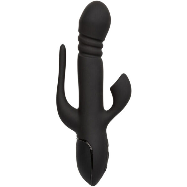 CalExotics III Triple Euphoria — Rabbit Vibrator, Black — Clitoral Suction Vibrators — view 10