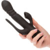 CalExotics III Triple Euphoria — Rabbit Vibrator, Black — Clitoral Suction Vibrators