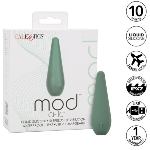CalExotics Mod Chic — Personal Massager, Waterproof, Green — Clitoral Stimulators — view 9