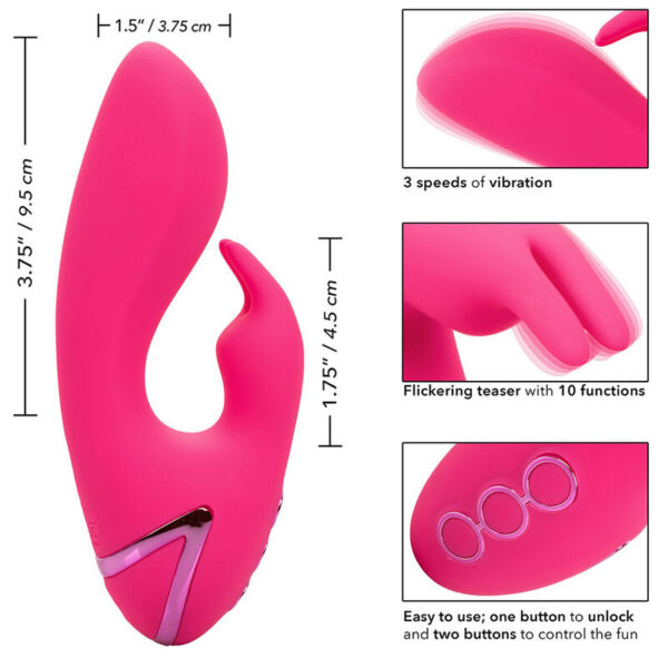 CalExotics So. Cal Sunshine — Rabbit Vibrator, Fuchsia — Rabbit Vibrators — view 12