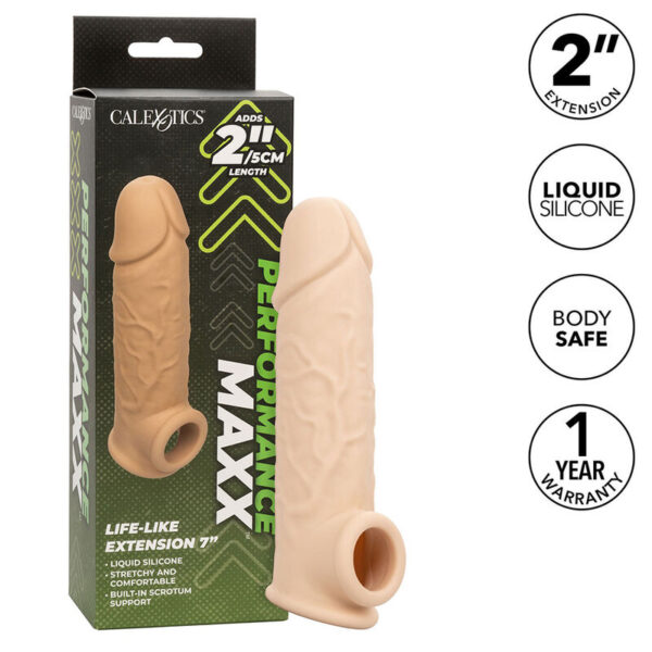 CalExotics Performance Maxx 7 — Penis Sleeve, Light Skin — Penis Accessories — view 12