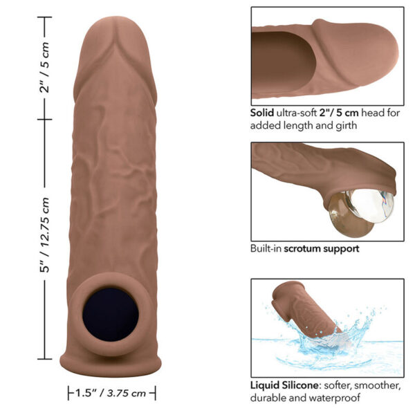 CalExotics Performance Maxx 7 — Penis Sleeve, Brown Skin — Penis Accessories — view 10