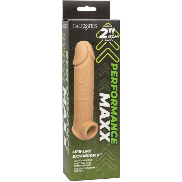 CalExotics Performance Maxx 8 — Penis Sleeve, Light Skin — Penis Accessories — view 7