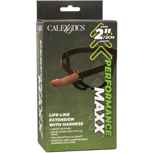 CalExotics Performance Maxx — Hollow Strap-On, 17.25 cm, Brown — Hollow Strap-Ons — view 14