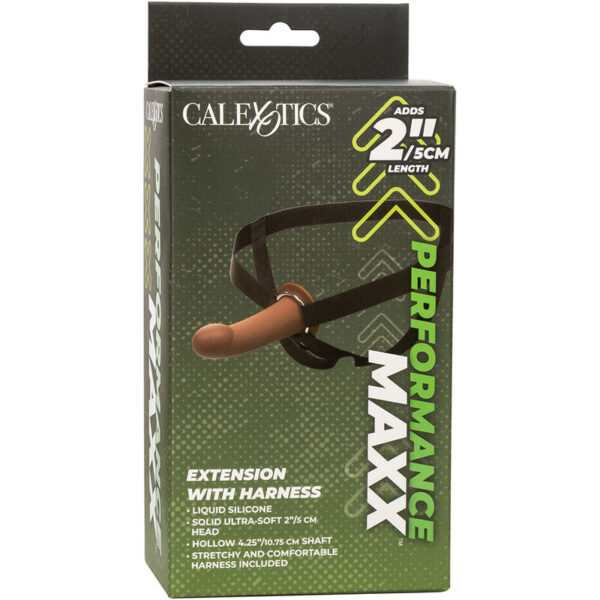 CalExotics Performance Maxx — Hollow Strap-On, 16 cm, Brown — Hollow Strap-Ons — view 8