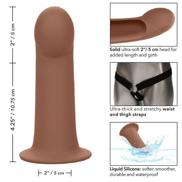 CalExotics Performance Maxx — Hollow Strap-On, 16 cm, Brown — Hollow Strap-Ons — view 13